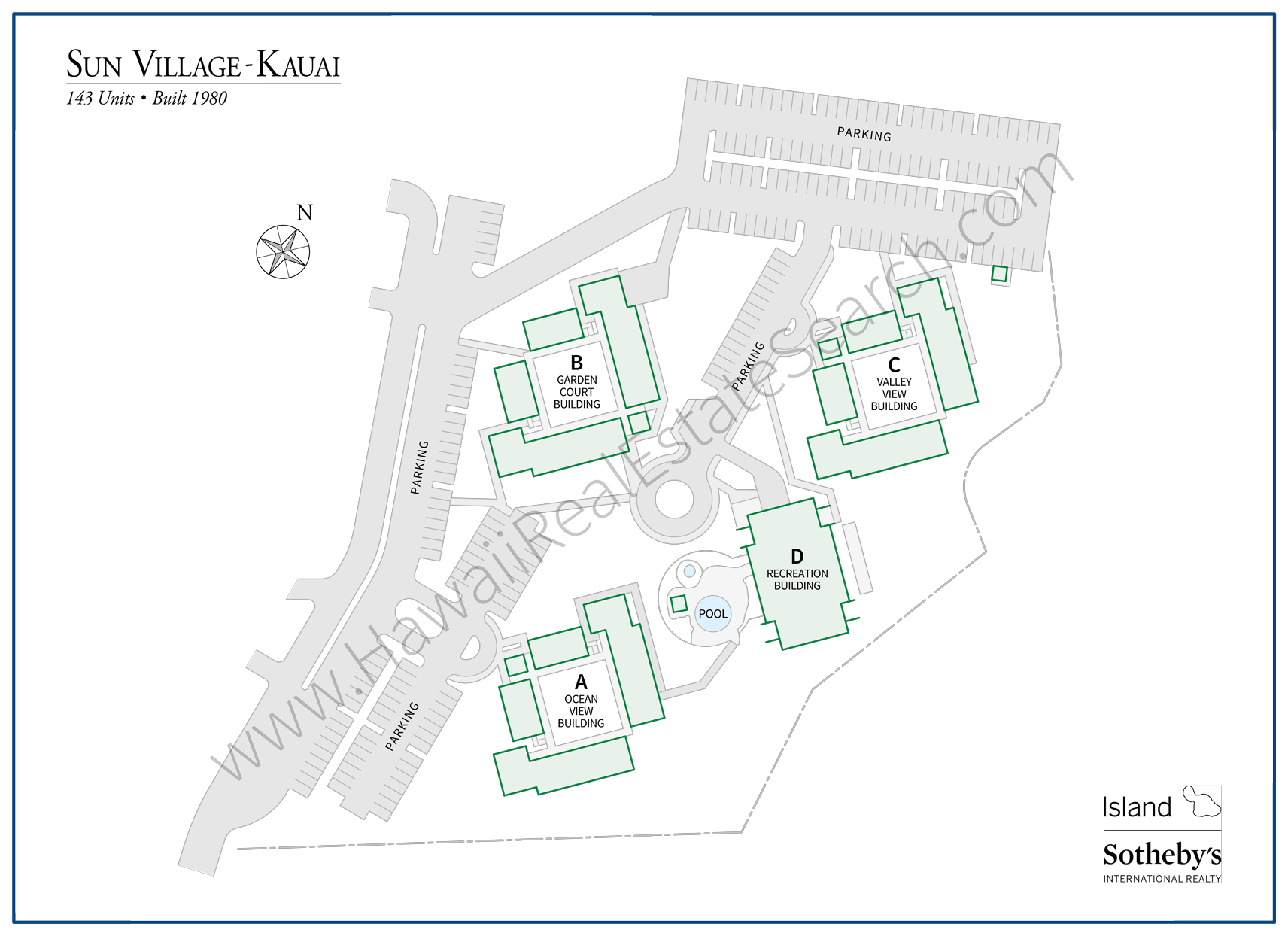 Sun Village-Kauai Map